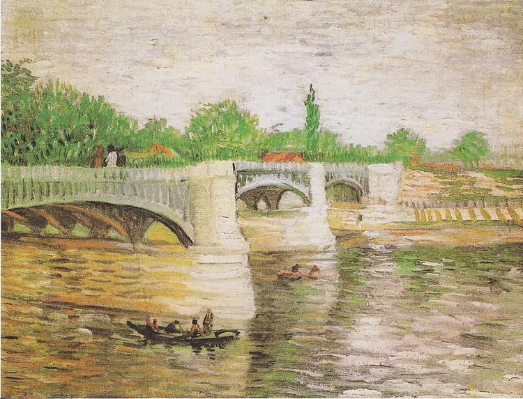 Vincent Van Gogh Die Seine with Pont de la Grande Jatte china oil painting image